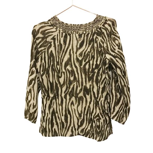 Chico’s silk blend blouse 0 small - Picture 2 of 6